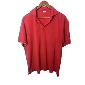 Malo Polo Shirt 100% Cotton Men’s Sz 56 Red Made In Italy Designer Casual